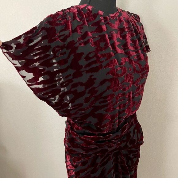 NWT Zara Draped Velvet Dress Limited Edition - Picture 9 of 16